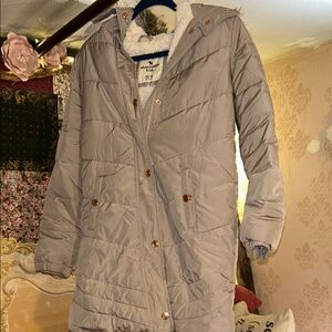 Abercrombie Kids Gray Puffer Jacket